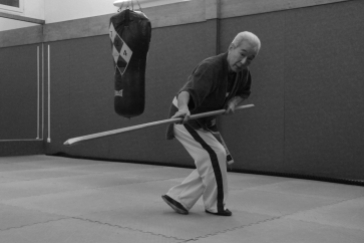 À 83 ans, Maître Hiroo Mochizuki manie son naginata (arme japonaise en bois) avec toujours autant de précision et d’habileté. Une forme physique qu’il doit à ses entraînements hebdomadaires et une jeunesse d’esprit inébranlable.